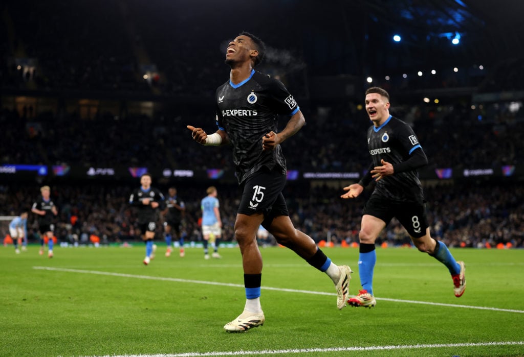 Raphael Onyedika - Manchester City v Club Brugge KV - UEFA Champions League 2024/25 League Phase MD8