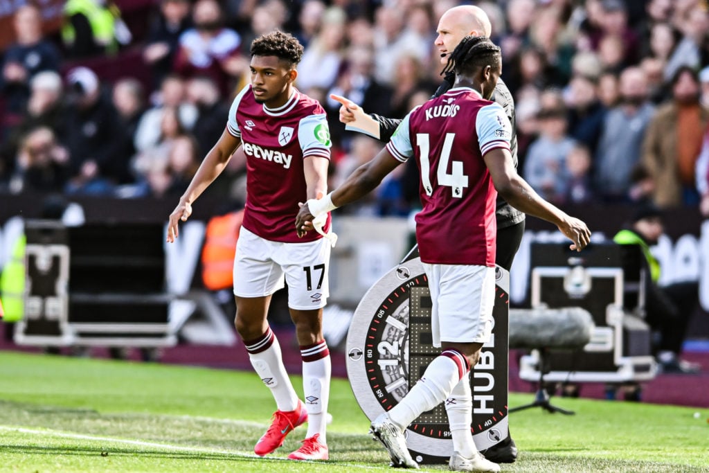 Luis Guilherme replaces Mohammed Kudus for West Ham
