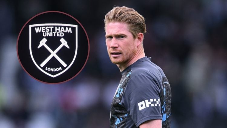 Main image, Kevin De Bruyne of Manchester City looks on prior to the Premier League match between Fulham FC and Manchester City FC at Craven Cottag...