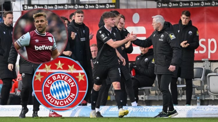 Main image, Richard Meier of SV Sandhausen celebrates after scoring his team’s first goal during the 3. Liga match between TSV 1860 München and SV ...