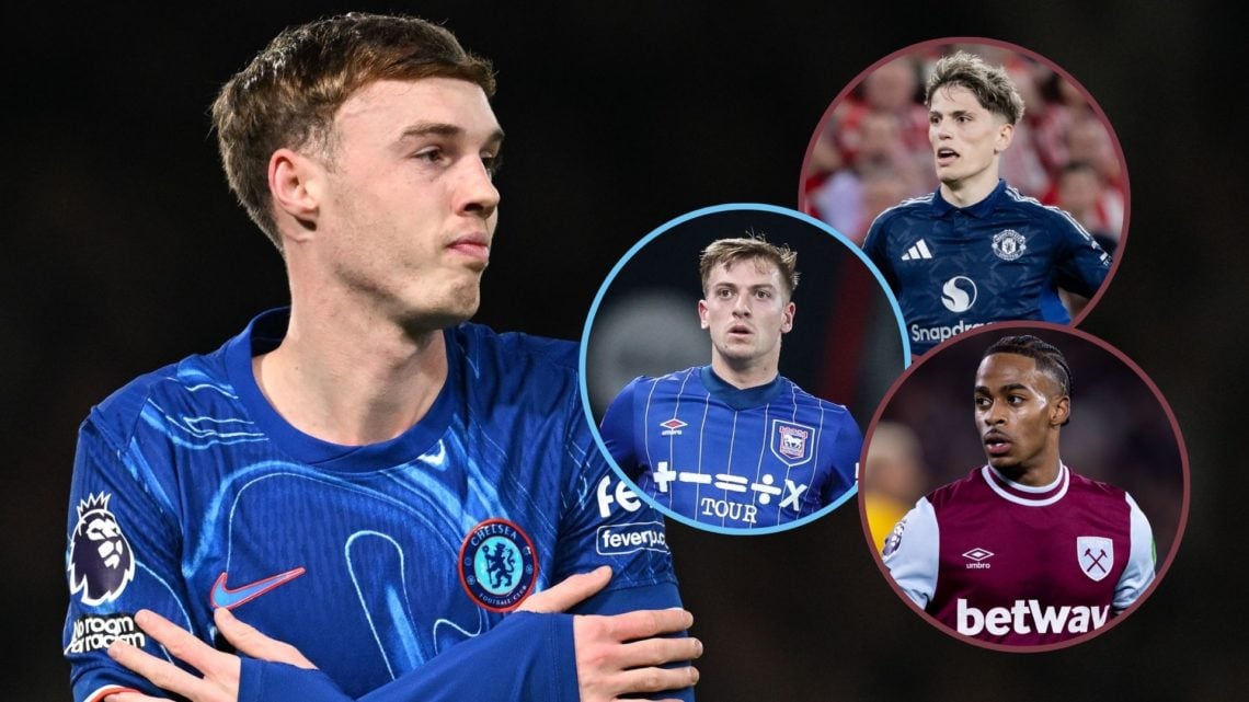 Main image, Cole Palmer of Chelsea celebrates scoring his team's first goal during the Premier League match between Chelsea FC and AFC Bournemouth ...