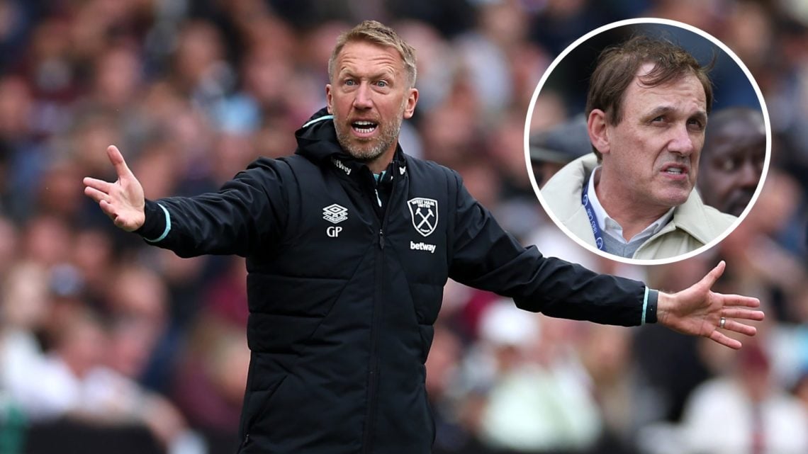 Pundit Tony Cascarino and West Ham head coach Graham Potter