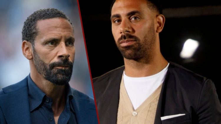Split image showing former West Ham United defenders Rio and Anton Ferdinand
