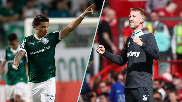 Palmeiras star Richard Rios and West Ham head coach Graham Potter