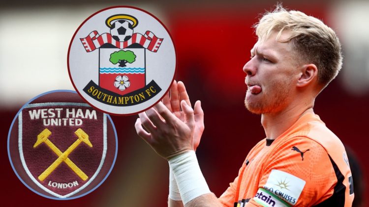 Main image, Aaron Ramsdale of Southampton during the Premier League match between Southampton FC and Arsenal FC at St Mary's Stadium on May 25, 202...