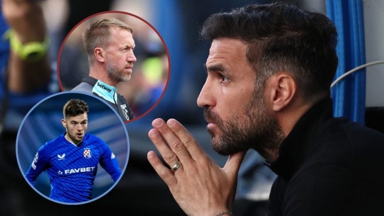 Main image, Como 1907 coach Cesc Fabregas looks on before the Serie A match between Como 1907 and FC Internazionale at Stadio G. Sinigaglia on May ...