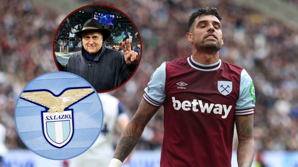 Main image, Frustration for West Ham United's Emerson Palmieri during the Premier League match between West Ham United FC and Tottenham Hotspur FC ...