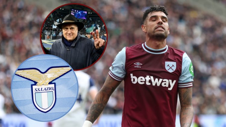 Main image, Frustration for West Ham United's Emerson Palmieri during the Premier League match between West Ham United FC and Tottenham Hotspur FC ...