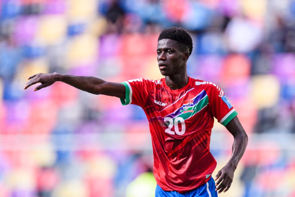 Adama Bojang during Gambia v Uruguay: Round of 16 - FIFA U-20 World Cup Argentina 2023