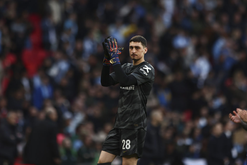 Djordje Petrovic during Manchester City v Chelsea in the Emirates FA Cup Semi Final