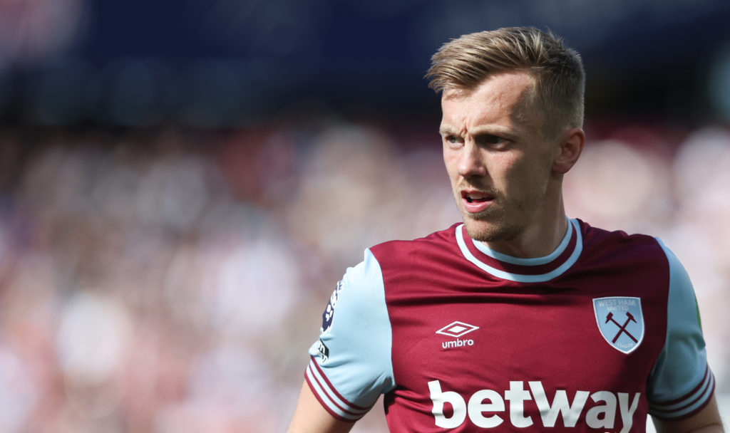 James Ward-Prowse during West Ham United FC v AFC Bournemouth in the Premier League