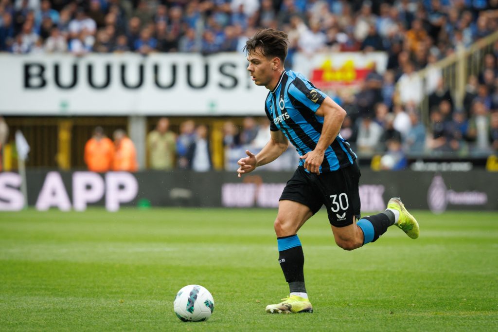 Club Brugge midfielder Ardon Jashari in action -SOCCER JPL CPO D10 CLUB BRUGGE VS ANTWERP