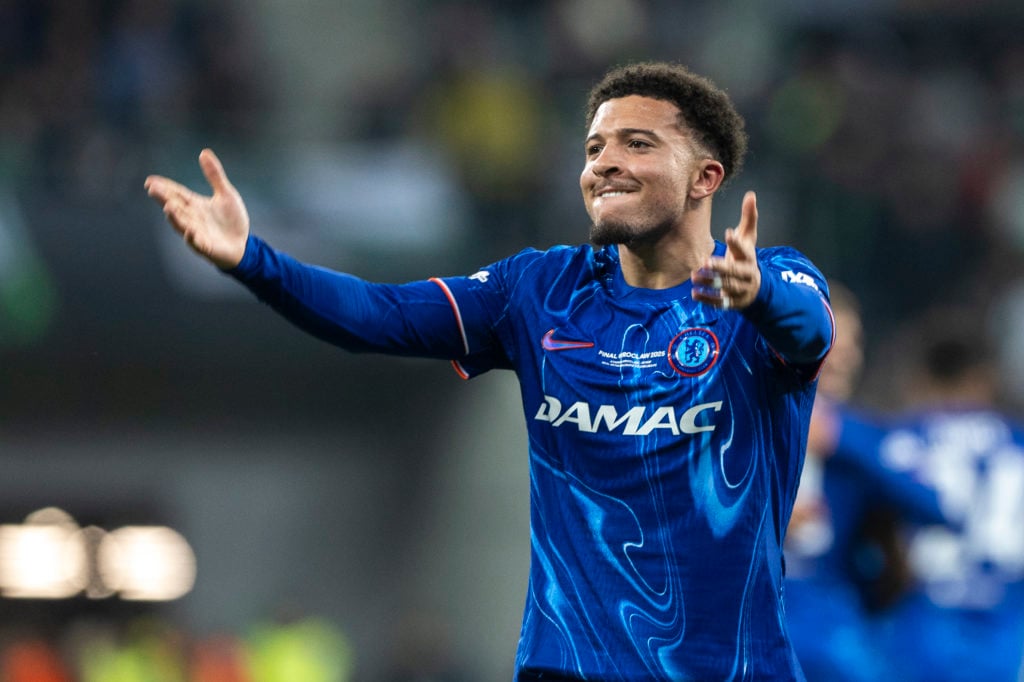 Jadon Sancho during Real Betis Balompie - Chelsea London - UEFA Conference League Final 2025