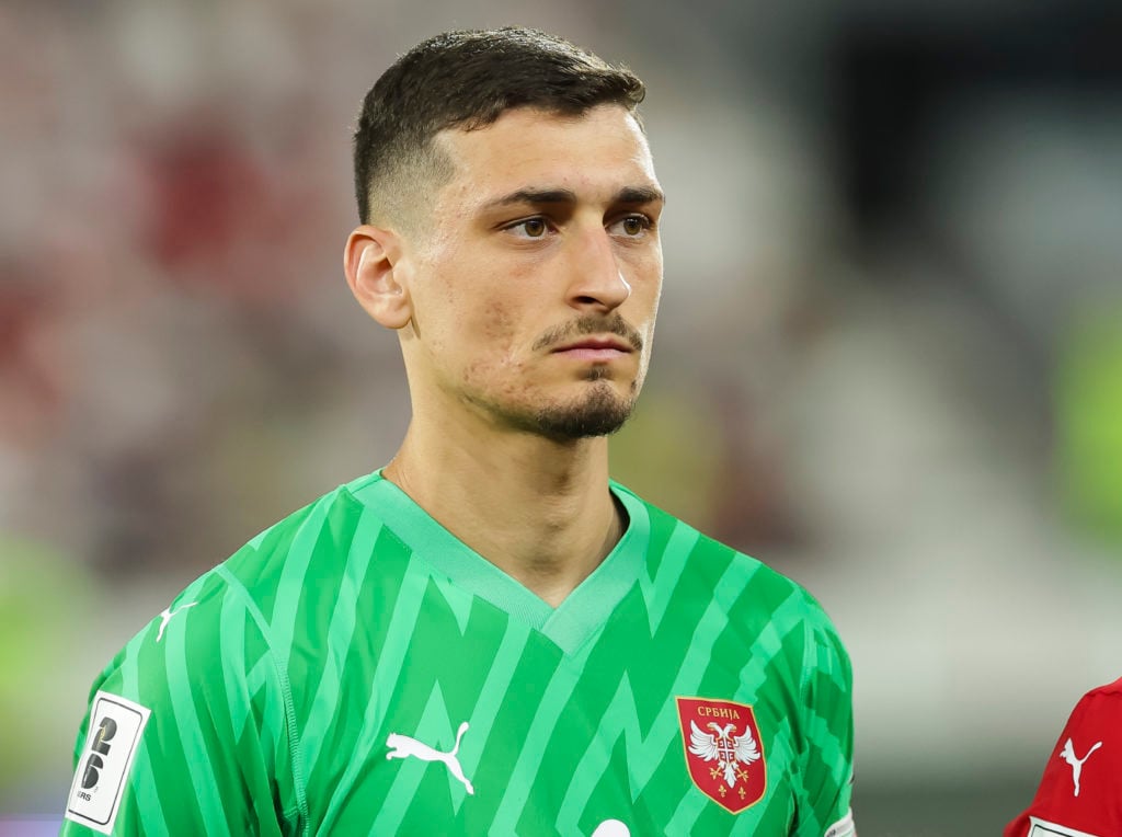 Djordje Petrovic lines up before Serbia v Andorra - European Qualifiers Group K - FIFA World Cup 2026