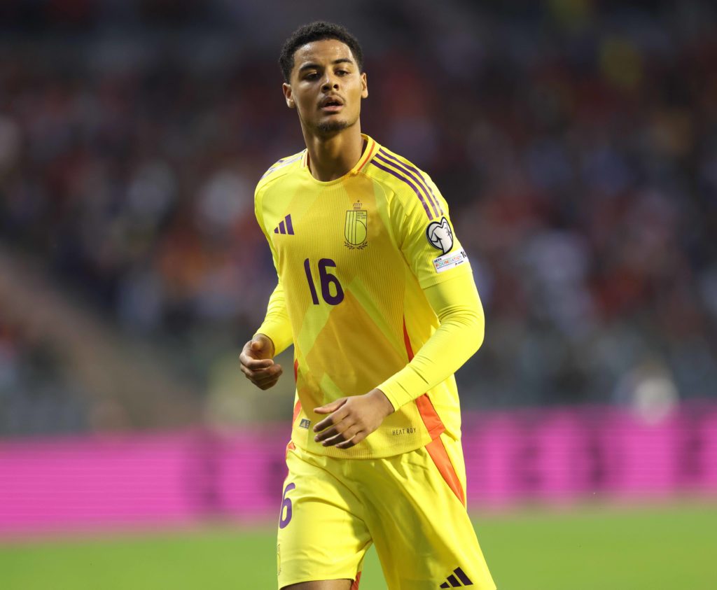 Genoa defender Koni de Winter during Belgium v Wales - FIFA 2026 World Cup Qualifier