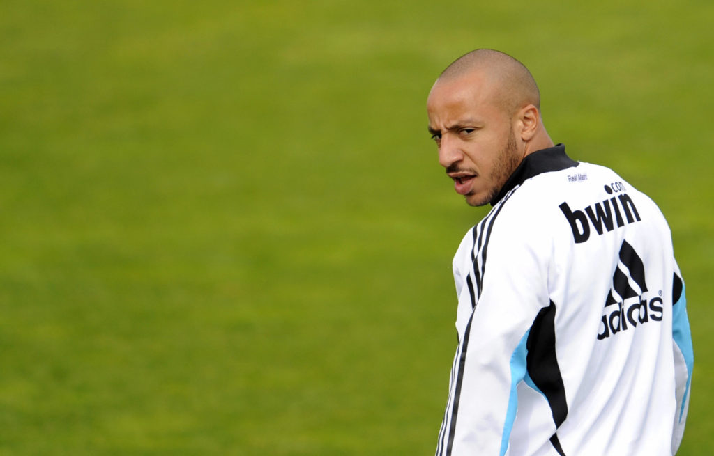 Real Madrid's French midfielder Julien Faubert, on loan from West Ham United