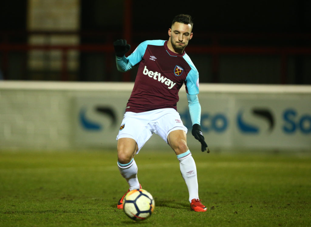 Sead Haksabanovic during West Ham United Under v Tottenham Hotspur in the U23 Premier League 2 Division 1
