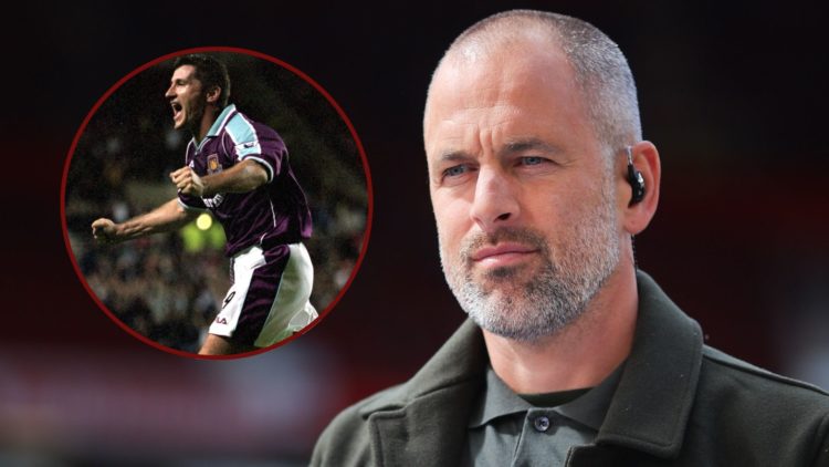 Main image, TNT Sports pundit Joe Cole during the Premier League match between Manchester United FC and Aston Villa FC at Old Trafford on May 25, 2...
