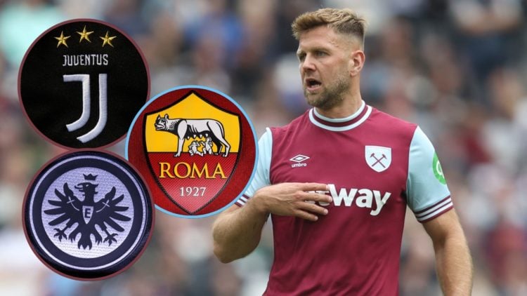 Main image, West Ham United's Niclas Fullkrug during the Premier League match between West Ham United FC and Tottenham Hotspur FC at London Stadium...