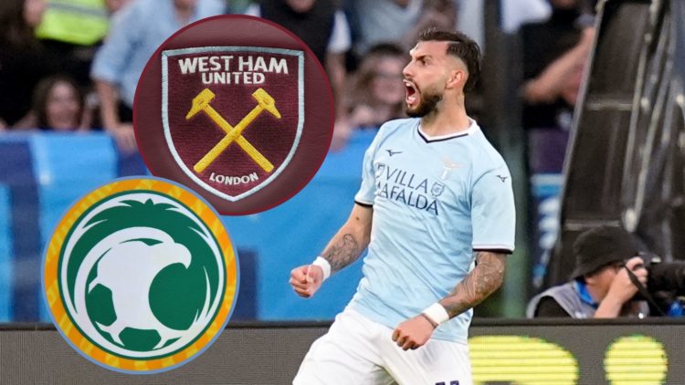 Main image, Taty Castellanos of SS Lazio celebrates after Matias Vecino scored first goal during the Serie A Enilive match between SS Lazio and Juv...