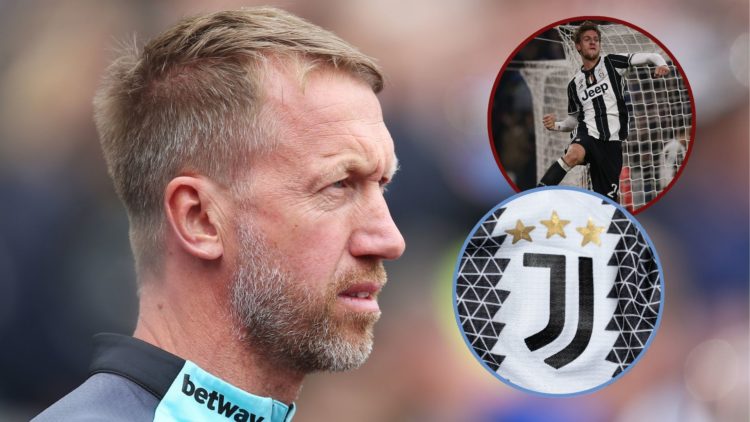 Main image, Graham Potter, Manager of West Ham United, looks on prior to the Premier League match between West Ham United FC and Nottingham Forest ...