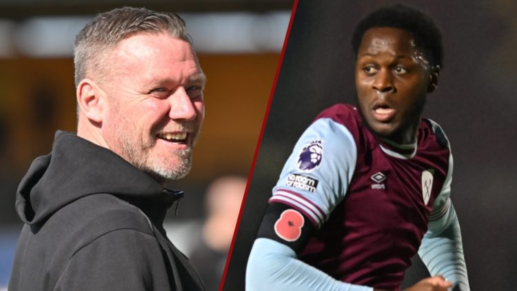 Split image showing Northampton Town manager Kevin Nolan and former West Ham United youngster Kamarai Swyer