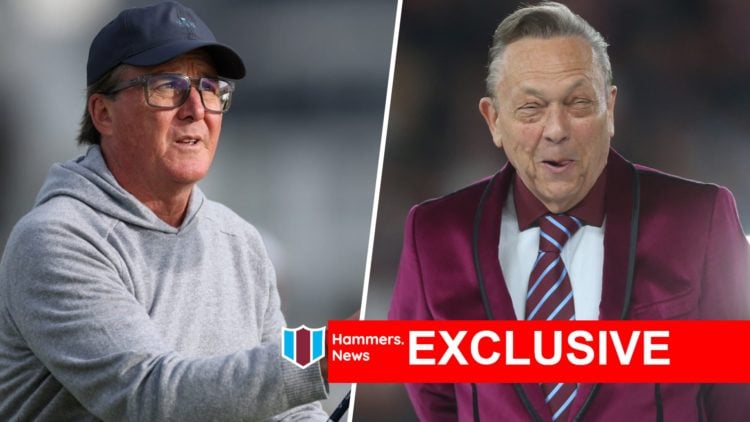Everton chief Dan Freidkin and his West Ham counterpart David Sullivan
