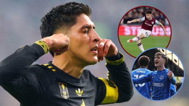 Main image, Edson Alvarez #4 of Mexico celebrates scoring during the second half against the United States during the finals of the CONCACAF Gold C...