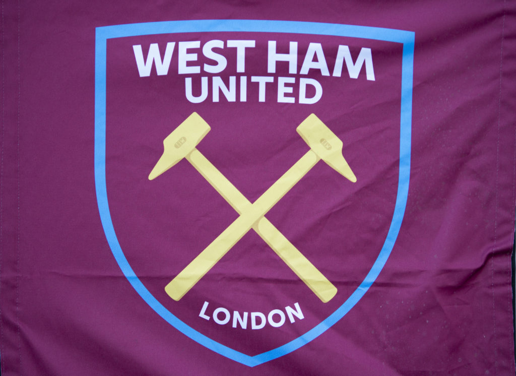 West Ham badge - West Ham United v Viborg FF - UEFA Europa Conference League 2022/23 Play-Off First Leg