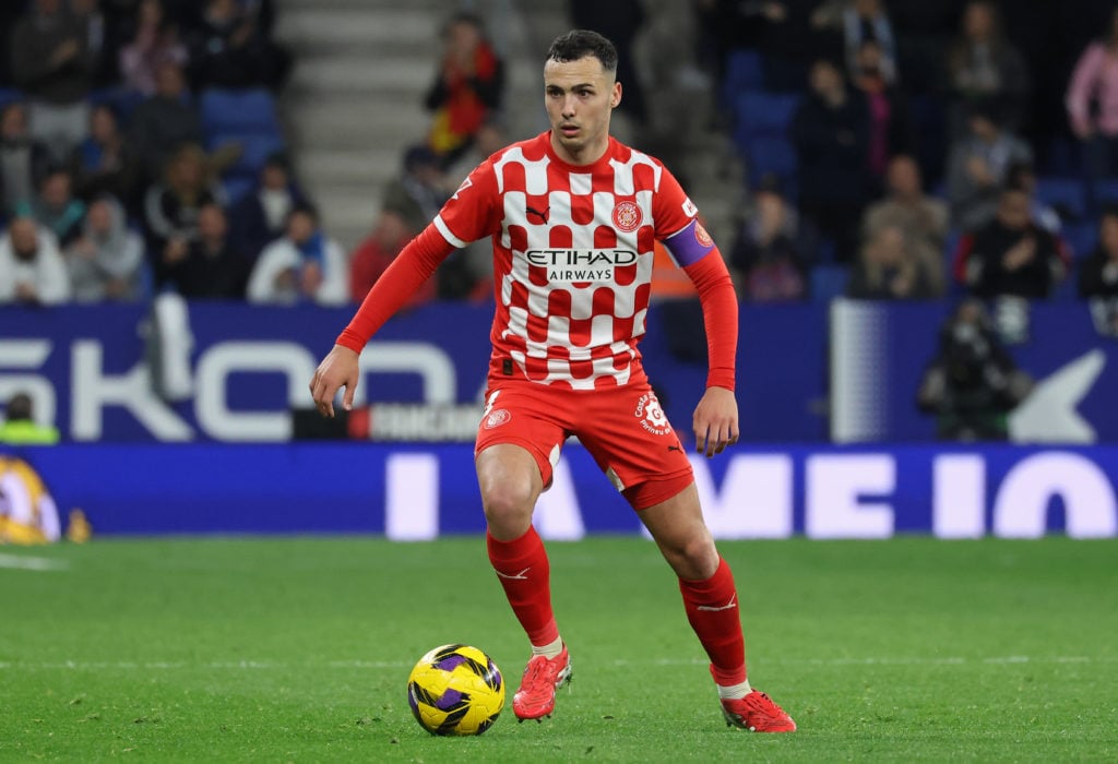 Versatile Girona star Arnau Martinez on the ball in a clash against Espanyol