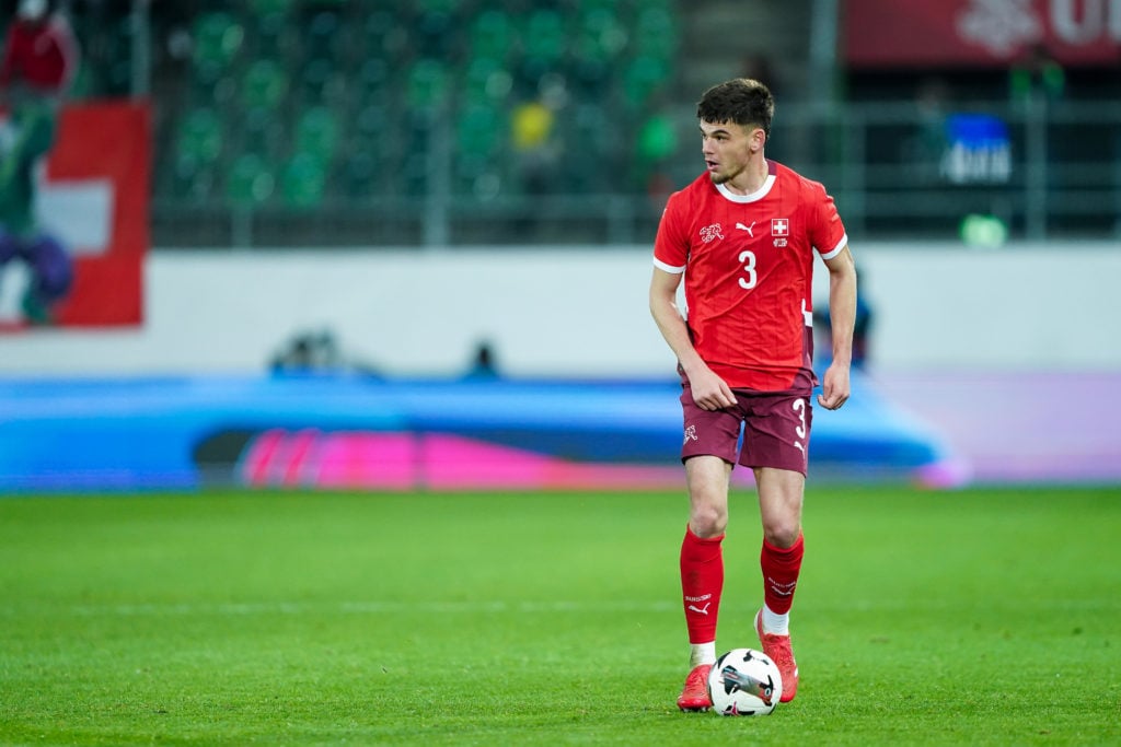FC Lugano defender Albian Hajdari during Switzerland v Luxembourg - International Friendly