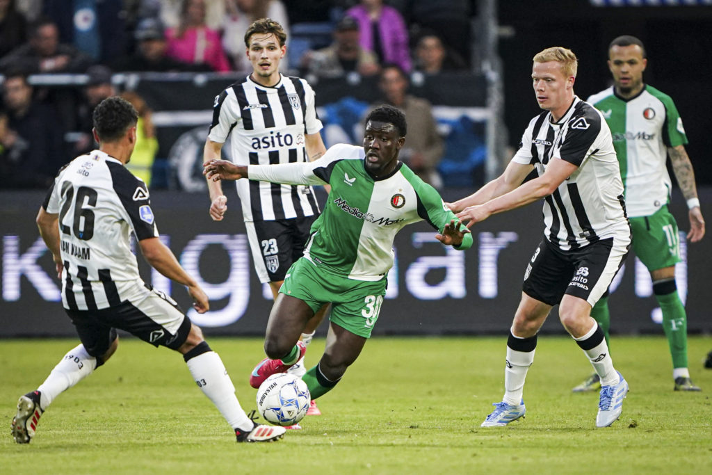 Brighton loanee Ibrahim Osman in action during Heracles Almelo v Feyenoord Rotterdam - Eredivisie