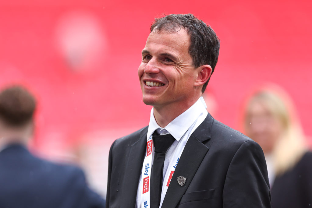 Regis Le Bris all smiles after leading Sunderland back to the Premier League