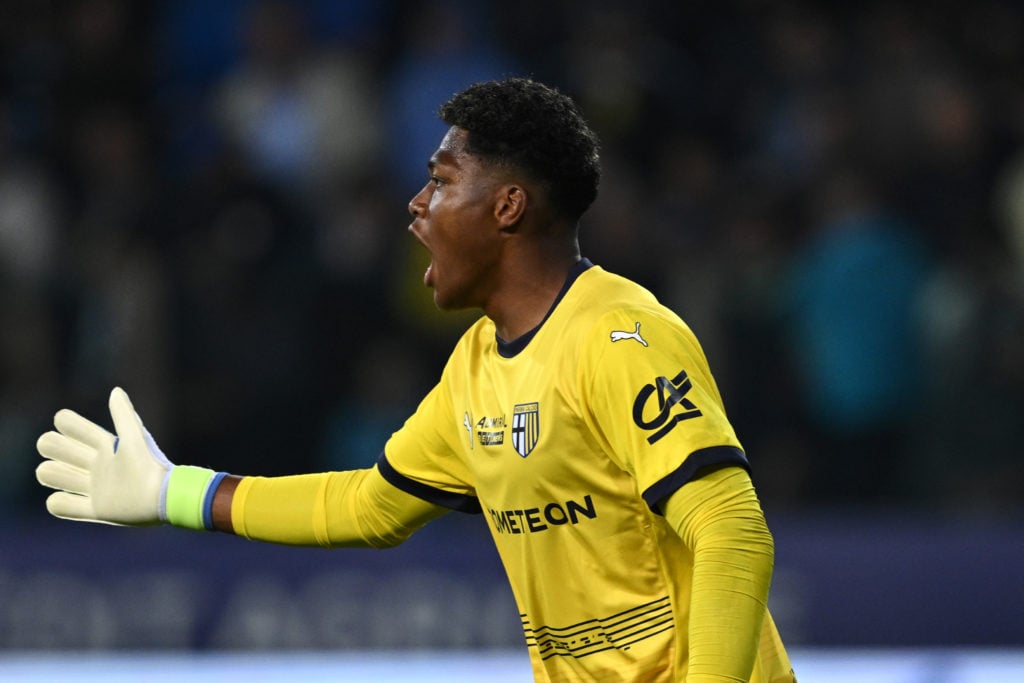 Goalkeeper Zion Suziki during Parma v Napoli - Serie A