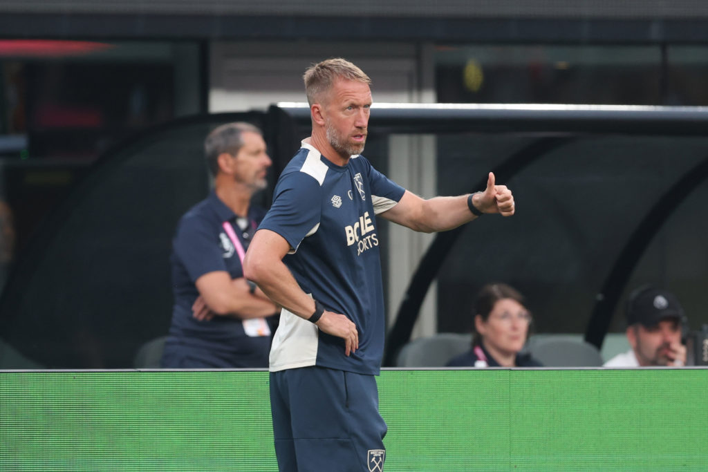 Graham Potter during Manchester United v West Ham United FC: Premier League Summer Series