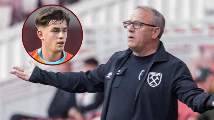 Main image, West Ham United's U21 Manager Mark Robson is present during the Premier League 2 match between Middlesbrough and West Ham United at the...