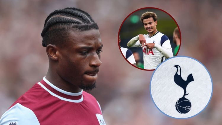 Main image, West Ham United's Mohammed Kudus during the Premier League match between West Ham United FC and Nottingham Forest FC at London Stadium ...