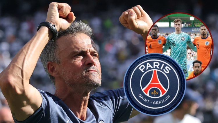 Main image, Luis Enrique, Head Coach of Paris Saint-Germain, celebrates following the FIFA Club World Cup 2025 semi-final match between Paris Saint...