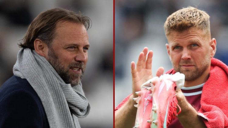 Split image showing former West Ham technical director Tim Steidten and German striker Niclas Fullkrug