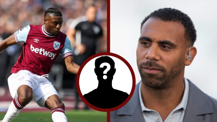 Split image showing new Tottenham signing Mohammed Kudus and former West Ham defender Anton Ferdinand