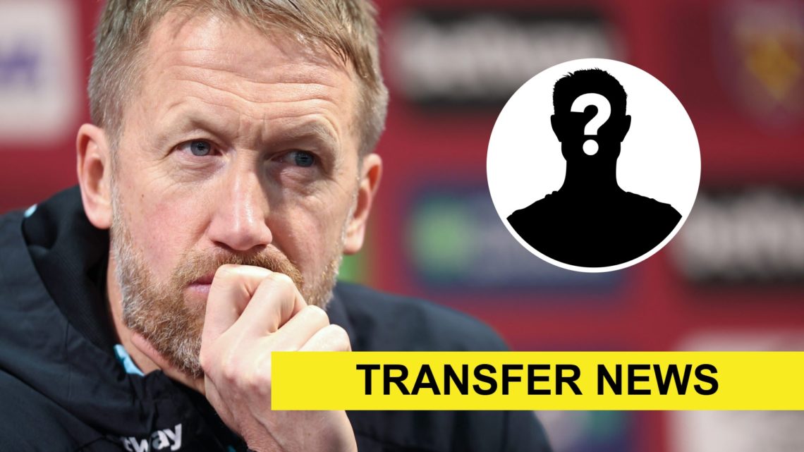 West Ham head coach Graham Potter deep in thought during a press conference
