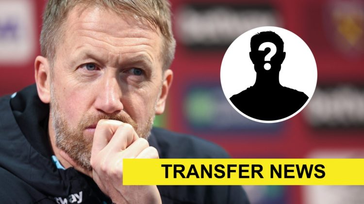 West Ham head coach Graham Potter deep in thought during a press conference