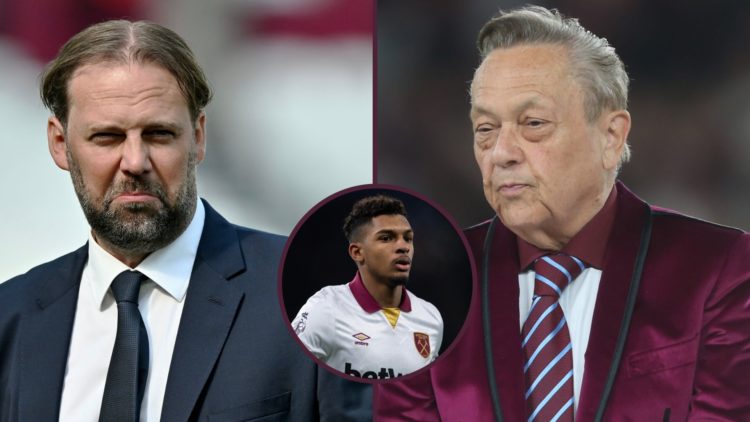 Former West Ham technical director Tim Steidten and Hammers majority owner David Sullivan. Inset, Steidten's first West Ham signing after he took c...