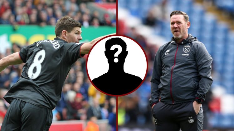 Split image showing Liverpool legend Steven Gerrard and former West Ham coach Kevin Nolan
