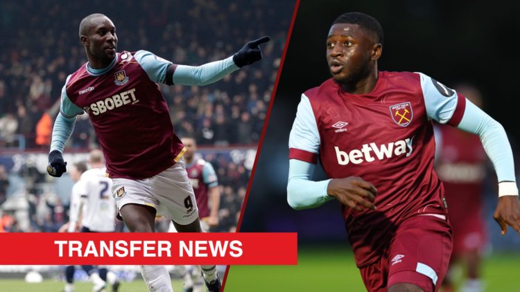 Split image showing former West Ham striker Carlton Cole and Luton Town loanee Gideon Kodua