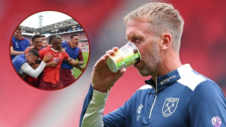 Main image, Graham Potter manager / head coach of West Ham United ahead of the Premier League match between Sunderland and West Ham United at Stadi...