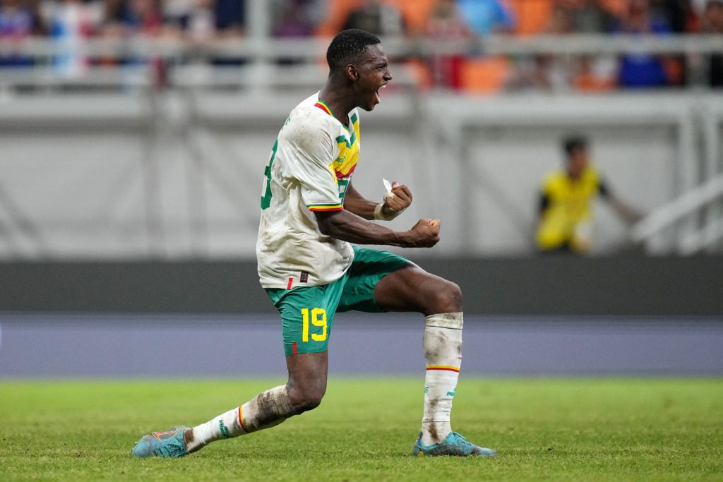 Metz striker Idrissa Gueye scores during France v Senegal - Round 16: FIFA U-17 World Cup