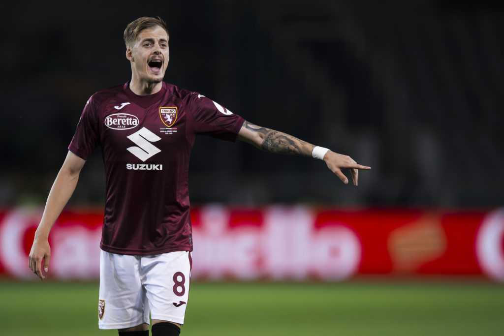 Ivan Ilic of Torino FC gestures during a Serie A match