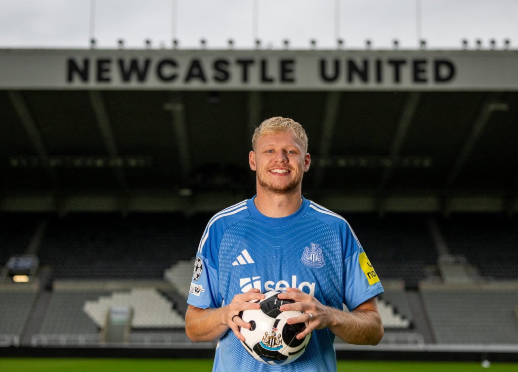 Newcastle United unveil new signing Aaron Ramsdale at St James' Park