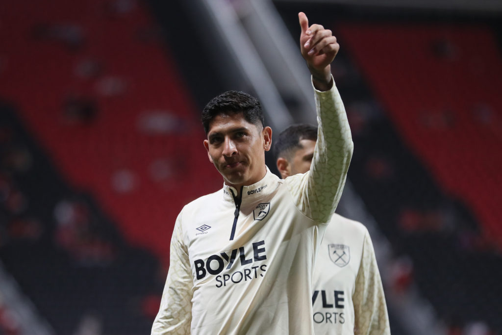 Edson Alvarez during AFC Bournemouth v West Ham United FC: Premier League Summer Series